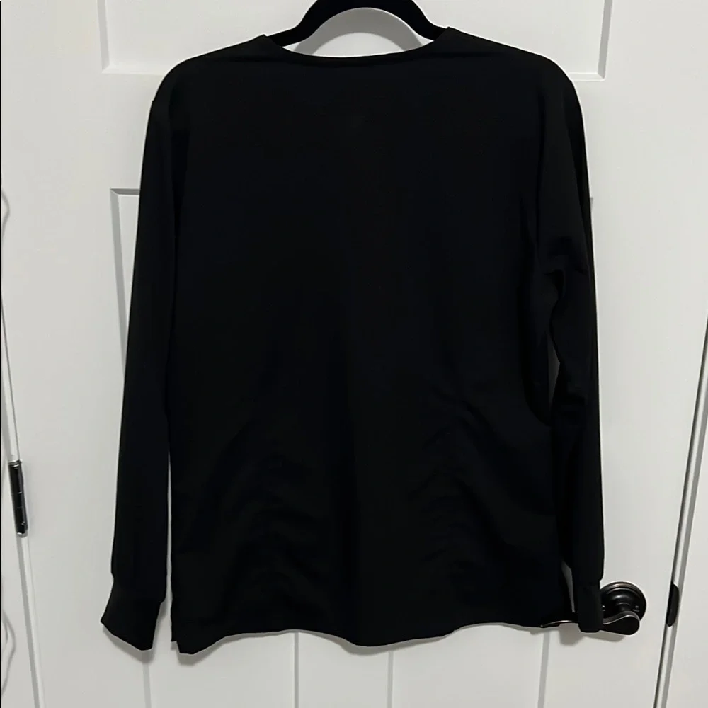 Purple Label by Healing Hands - Women's Black scrub jacket, size M - Picture 4 of 8